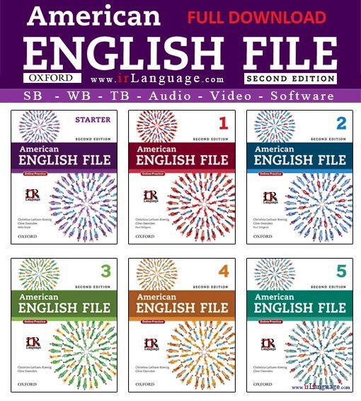 Download bộ sách tiếng Anh American English File Starter 1, 2, 3, 4, 5 (Full Ebook + Audio)